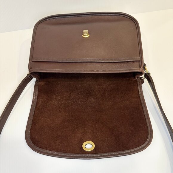 Vintage Coach CITY Bag 9790 Mahogany Crossbody/Shoulder Y2K - Picture 11 of 15